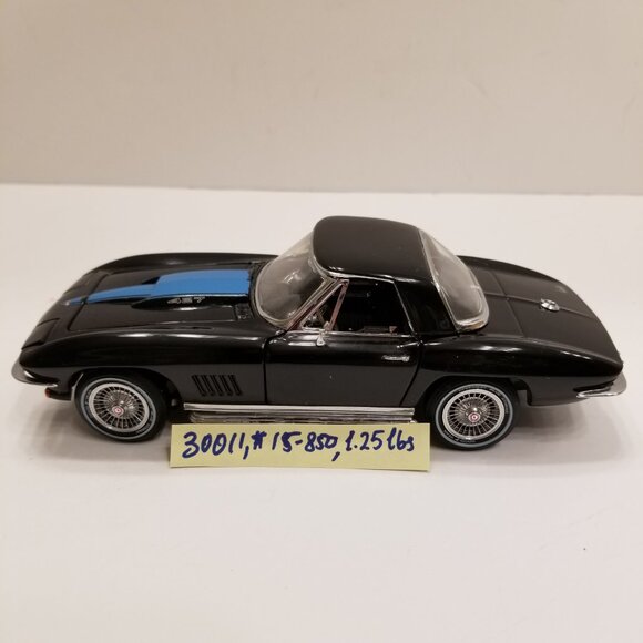 🚗1967 Corvette Convertible Black Rare Vintage Collectible Car Diecast Model - Picture 11 of 16